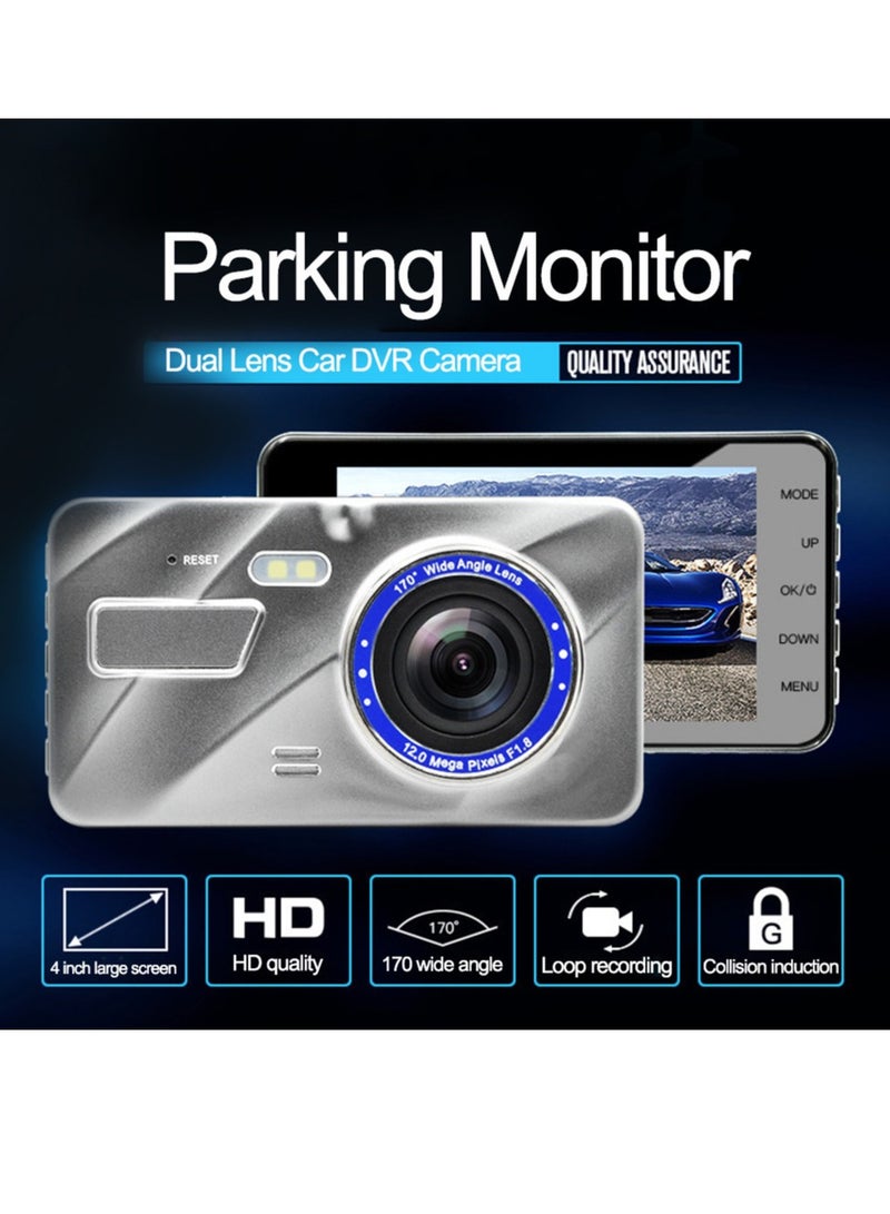 Generic 4 Inch HD 1080P DVR Dash Camera Touch Screen Driving Recorder Support Night Vision Loop Recording - Image 3