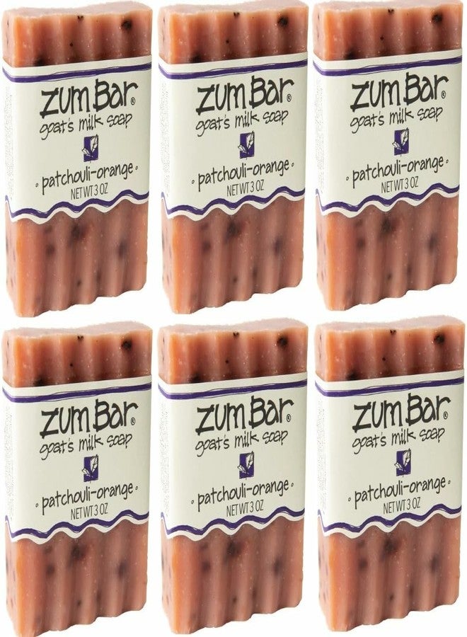 Indigo Wild Zum Goat's Milk Soap Bar - Bar Soap for Hands & Body Made with Essential Oils - 3 oz - Patchouli-Orange (6 Pack) - Image 1