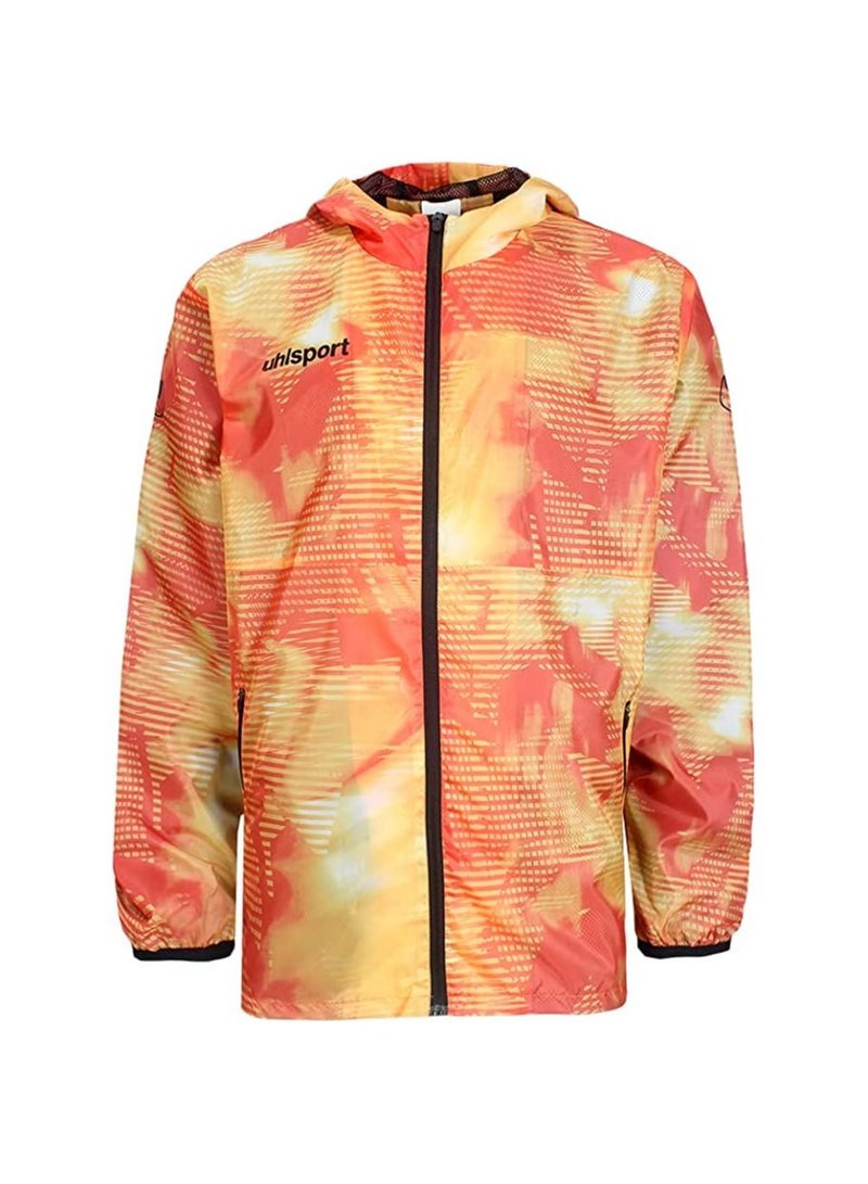 UHLSPORT uhlsport Rain Jacket, Smart breathe® FIT For all kinds of sports in cold and rainy weather Waterproof coating Two Zipped pockets on both sides Army design  - Image 1