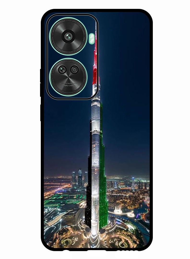 Theodor غطاء حماية مضاد للخدش ومقاوم للصدمات لهاتف هواوي نوفا 11 SE برج خليفة علم الإمارات العربية المتحدة - Image 1