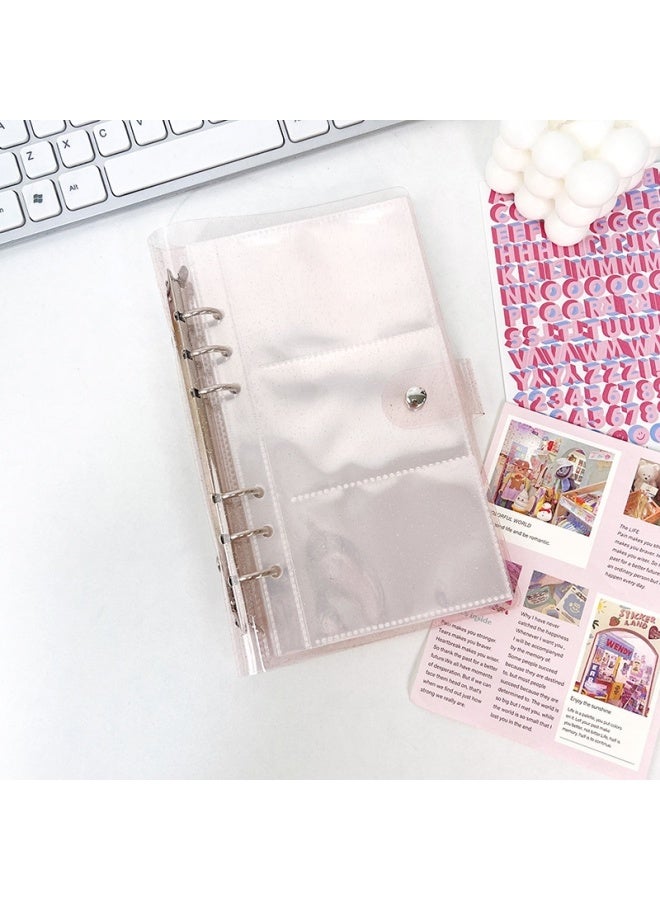 Unity South Korea Polaroid Photo Album A6 Transparent Loose-leaf Couple 3 Inch Photo Love Bean Album Small Card Sticker Storage Book - Image 1