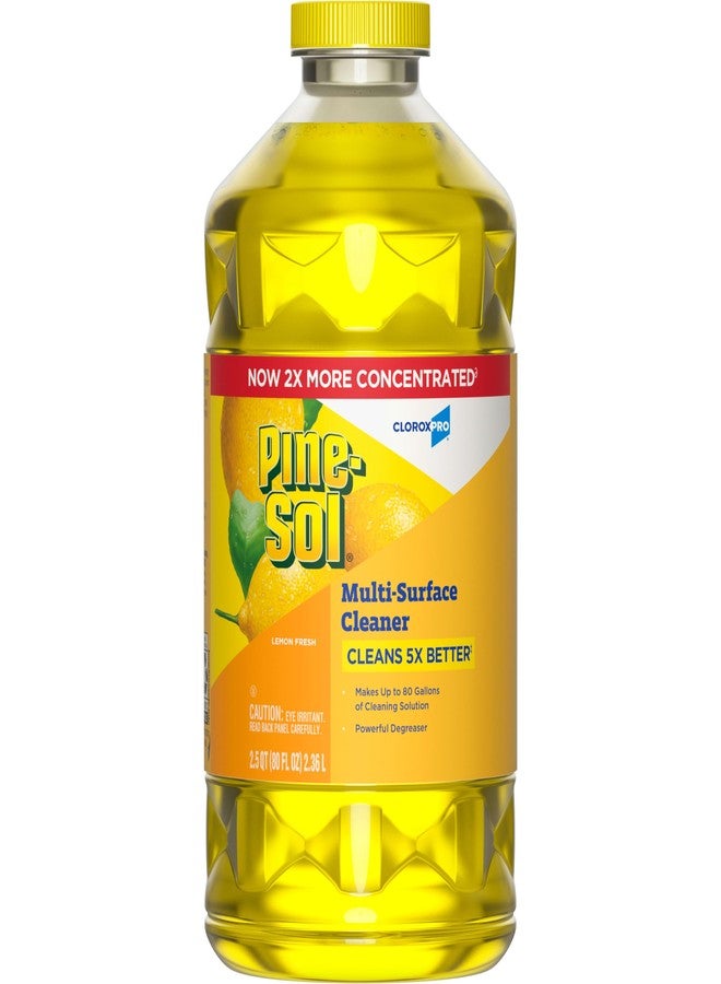 Pine Sol منظف متعدد الأسطح باين سول، كلوركس برو، تركيبة مركزة 2x، برائحة الليمون، 80 أونصة سائلة - Image 1
