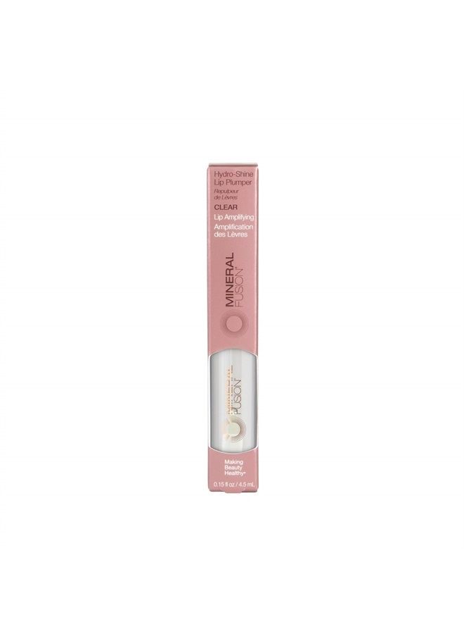 Mineral Fusion Hydro-Shine Lip Gloss Plumper, Clear, 0.15 Ounce - Image 1