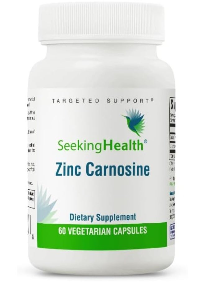 Seeking Health Seeking Health Zinc Carnosine - Digestive Health & Immune System Support Supplement - Zinc L-Carnosine Capsules for Antioxidant Support  - Image 1