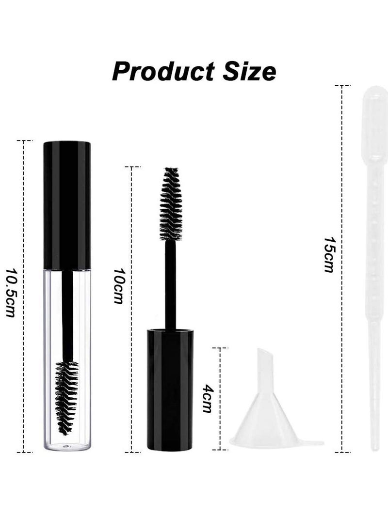 Bukela Empty Mascara Tube, 3ml Eyelash Cream Container Bottle with Eyelash Wand, Funnels and Transfer Pipettes, Ideal Kit for DIY Cosmetics for Castor Oil DIY Cosmetics (3 PCS) - Image 2