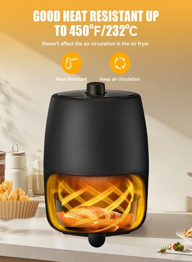 MMH 130PCs Airfryer Paper Liners for Bella 2QT Manual Air Fryer, Non Stick Disposable Airfryer Round Parchment-Paper Small Liner, Food Grade Air-Fryer Accessories Free of Bleach - Image 5