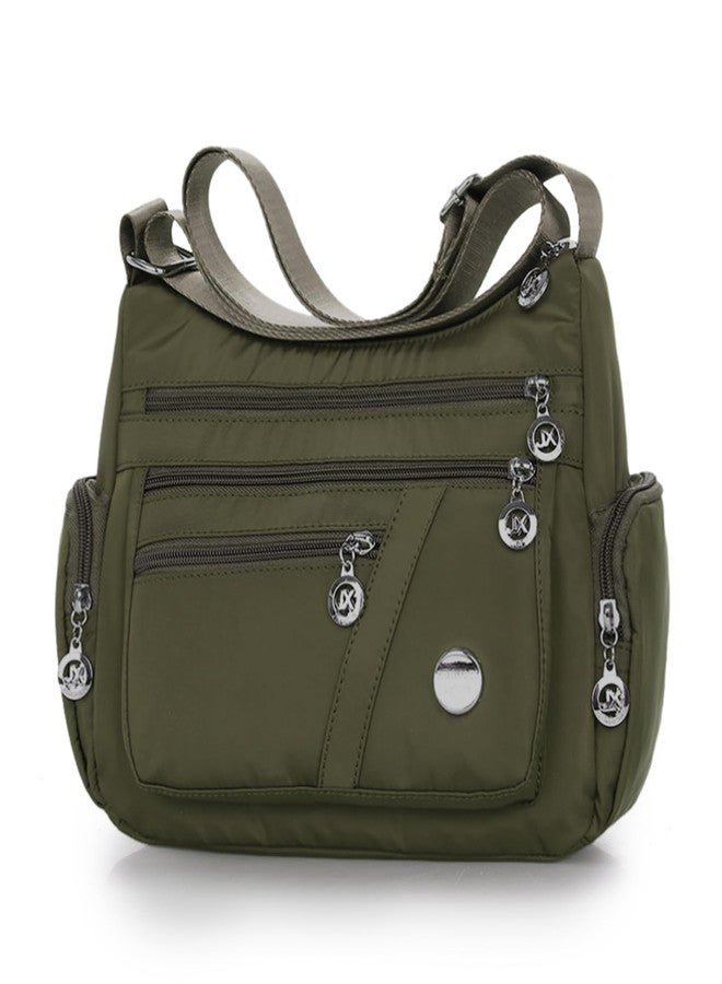 LassZone Nylon Crossbody Bags for Women Waterproof Shoulder Bag Lightweight Travel Handbag Multi Pocket Messenger bag Satchel Purse Shoulder Bag Purse - Image 1