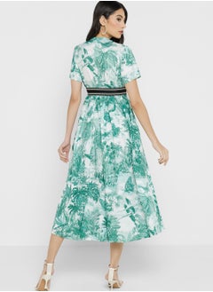 ELLA Printed A-Line Dress  - Image 2