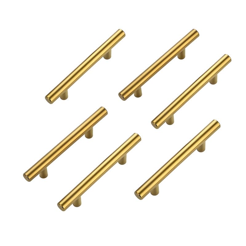 ELITONE 4 inch Stainless Steel Round H Type Cabinet Handle Pull for Kitchen and Wooden Furniture DoorsDrawersCupboardPack of 6Antique - Image 1