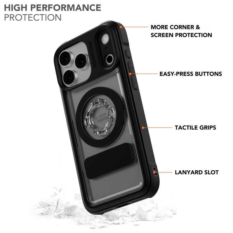 Rokform Crystal Case Compatible with iPhone 17 Pro Max, Magnetic Cover (Clear) - Image 2