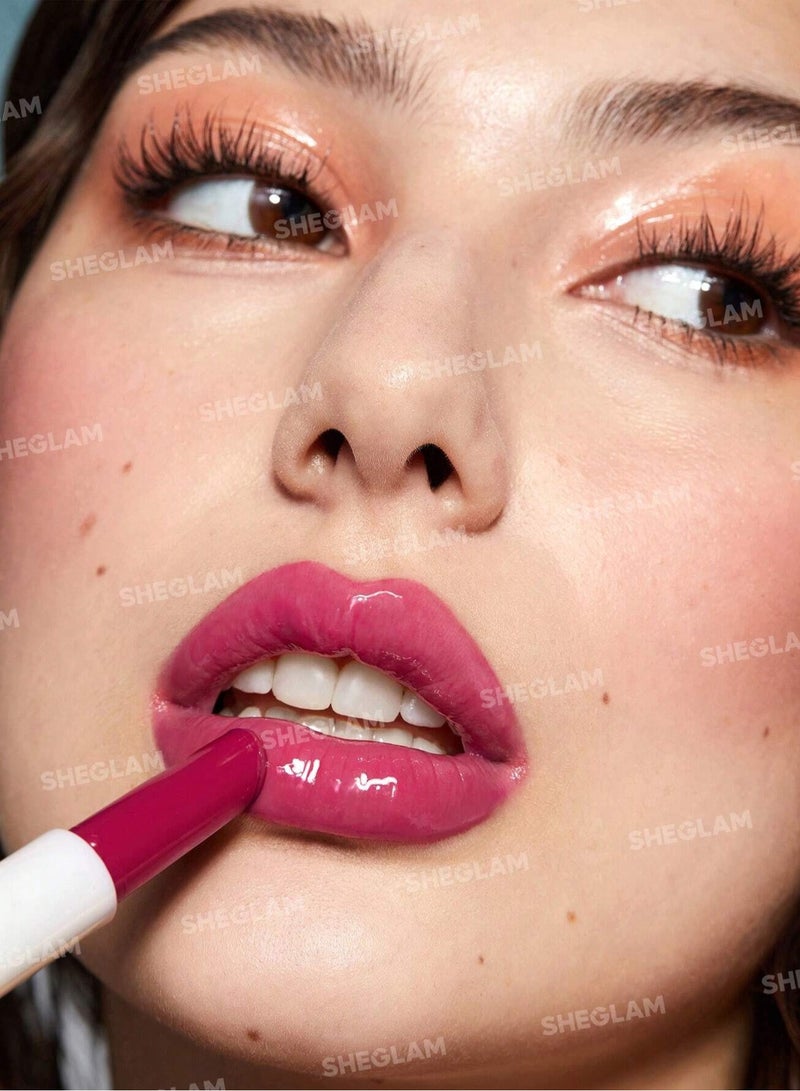 SHEGLAM Pout-Perfect Shine Lip Plumper - Spring Fever Pink - Image 2