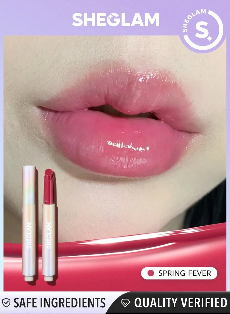 SHEGLAM Pout-Perfect Shine Lip Plumper - Spring Fever Pink - Image 1