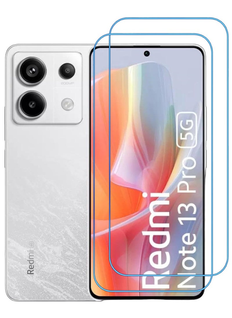 ACLIX 2 Pieces Antistatic ESD Dustproof Premium Quality High Definition Clear Tempered Glass Screen Protector Designed For Xiaomi Redmi Note 13  Pro - Image 1
