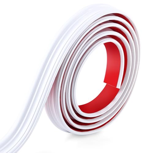 Hungbak Peel and Stick Chair Rail Panel Molding Finish Trim for Home Decoration Wall Protection Paintable White 3m x 6cm - Image 3