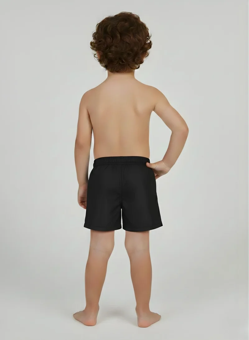 جاست نيتشر شورت سباحة أسود للأولاد