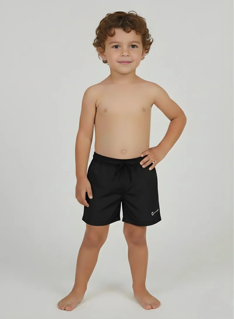 جاست نيتشر شورت سباحة أسود للأولاد