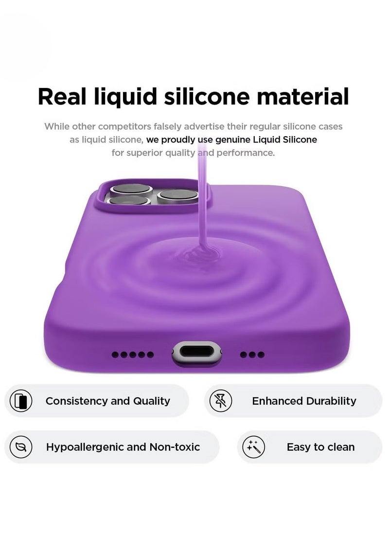 Raxoom Neon Purple iPhone 16 Pro Case – Slim Shockproof Full Body Protection with Soft Microfiber Lining, Scratch-Resistant - Image 3