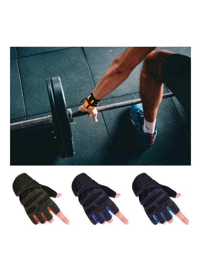 NIBEMINENT Sport Dumbbell Fitness Breathable Anti-slip Half Finger Protection Unisex Gloves 20*10*20cm  - Image 2