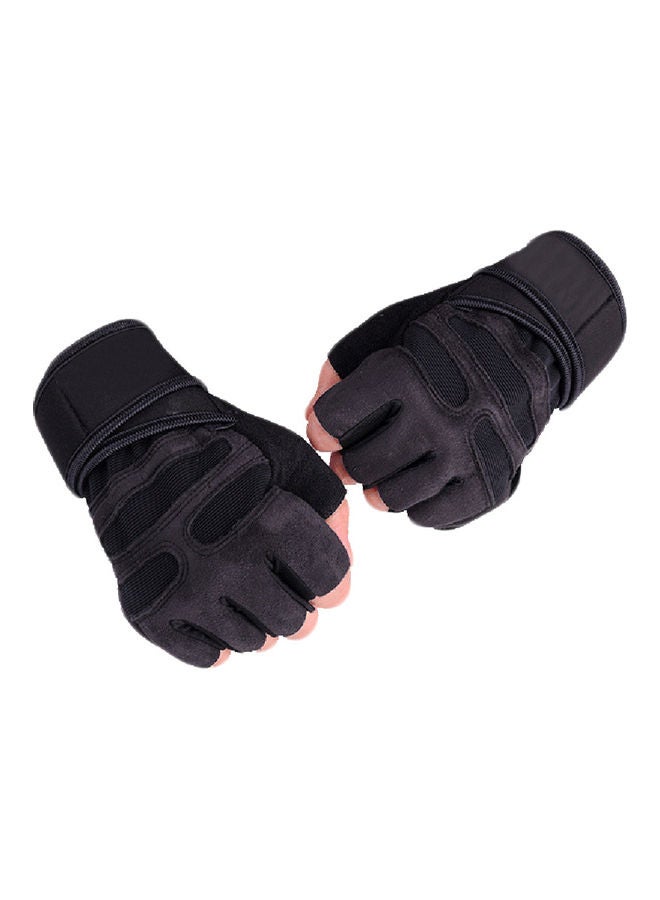 NIBEMINENT Sport Dumbbell Fitness Breathable Anti-slip Half Finger Protection Unisex Gloves 20*10*20cm  - Image 3