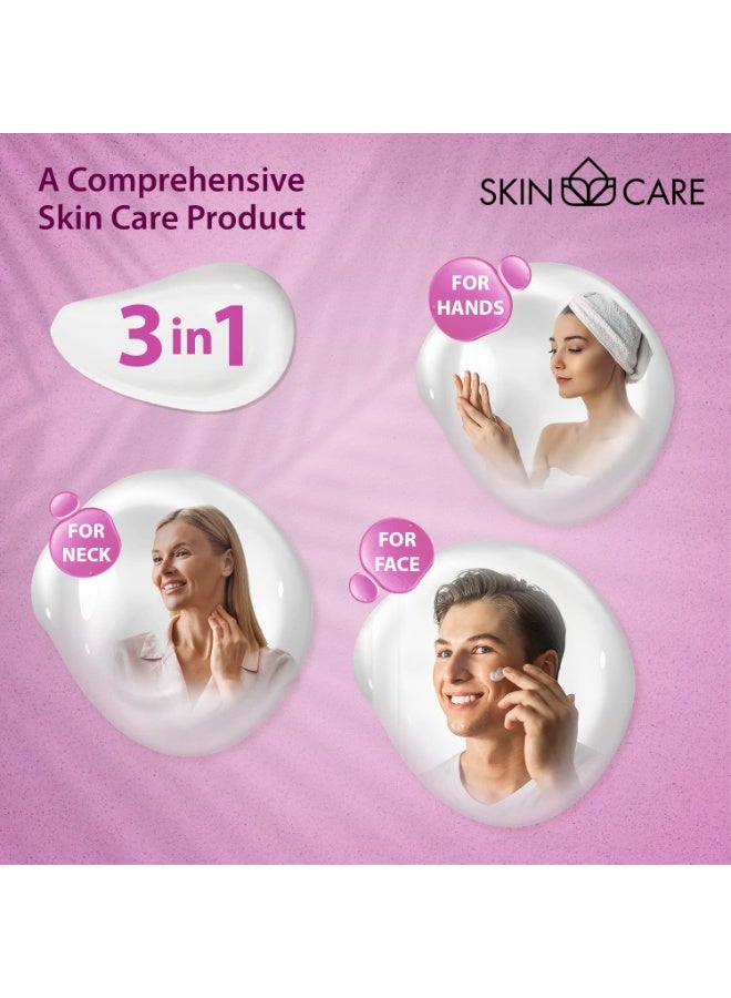 Skin care Skin Care Retinol 3-in-1 Moisturizer Face Cream, Neck and Hands - Treatment for Crepey Texture, Wrinkles and Sagging - Daily Lotion for All Skin Types - 16.9 fl. oz. - Image 3