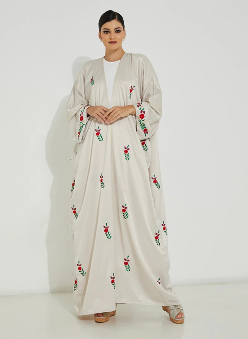 Rosette Abaya Bisht R Flora