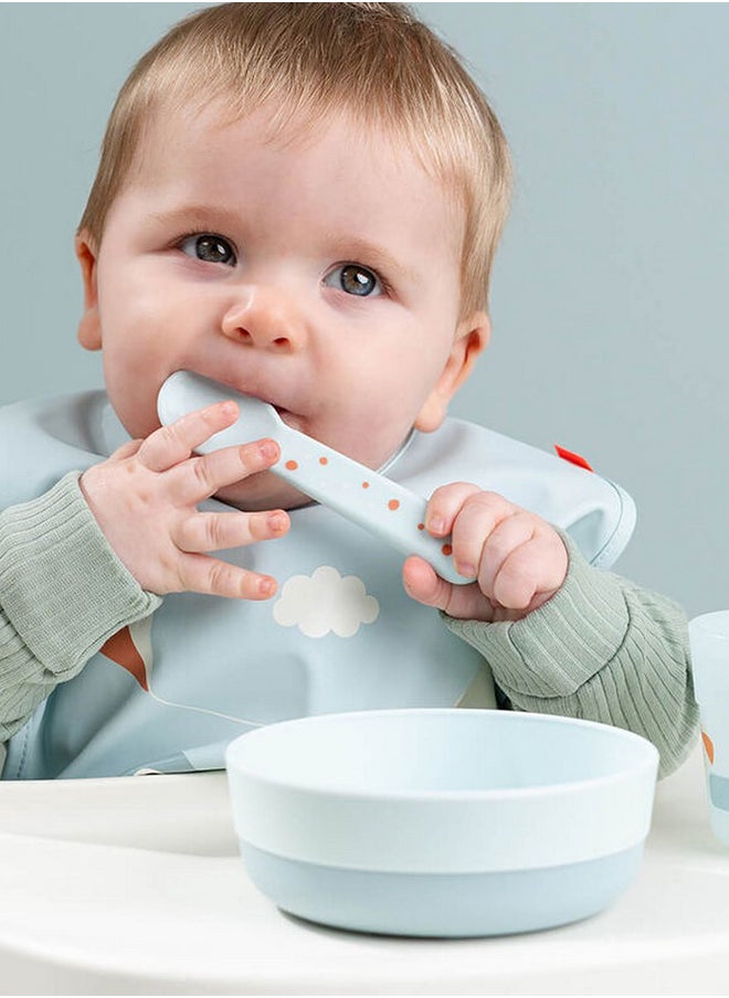 done by deer Bib With Velcro Playground Blue | Waterproof Baby Bib | Soft  And  Adjustable | Easy-Clean Feeding Bib | Lightweight  And  Durable  - Image 3