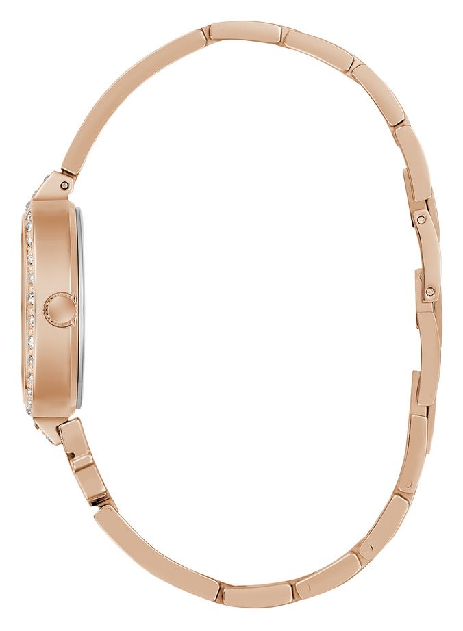 GUESS Ladies Giselle Rose Gold Tone Analog Watch - Image 3