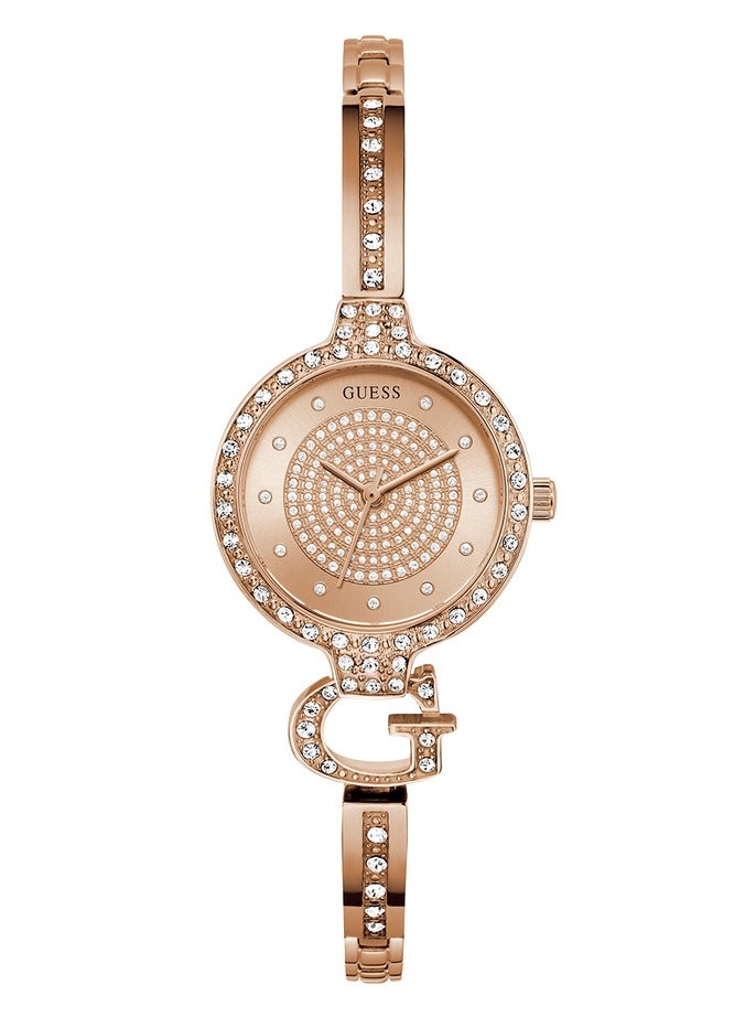 GUESS Ladies Giselle Rose Gold Tone Analog Watch - Image 1