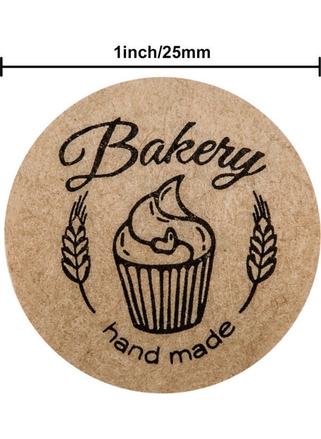 NIBEMINENT 500-Piece Bakery Handmade Sticker Label Roll 1inch - Image 2
