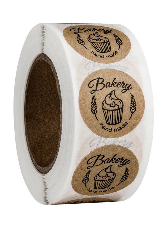 NIBEMINENT 500-Piece Bakery Handmade Sticker Label Roll 1inch - Image 1