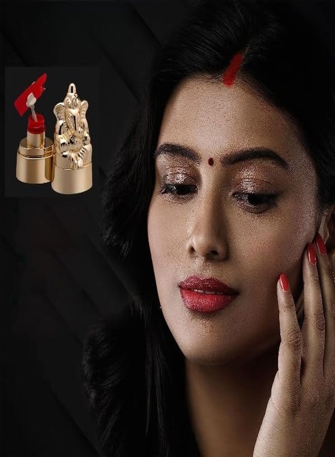 SOLDRIGHT SHOP Ganesh Statue Powder Sindoor for Women, Red Sindoor, Organic Sindoor powder, Kumkum Powder, Sindhur for Women's Forehead, Sindoor, RED 15G - Image 3