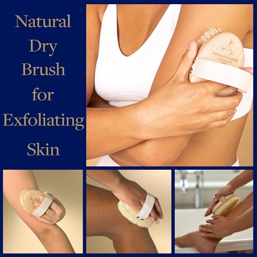 Aromatherapy Associates Revive Body Brush, Natural Dry Brush for Exfoliating Skin, Boost Circulation & Lymphatic Drainage, Anti-Cellulite Body Scrub Brush, 1 Count - Image 4
