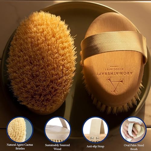 Aromatherapy Associates Revive Body Brush, Natural Dry Brush for Exfoliating Skin, Boost Circulation & Lymphatic Drainage, Anti-Cellulite Body Scrub Brush, 1 Count - Image 5