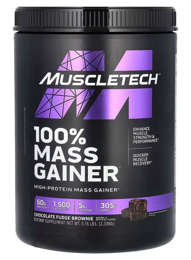 MuscleTech Mass Gainer | MuscleTech 100% Mass Gainer Protein Powder | Protein Powder for Muscle Gain | Whey Protein + Muscle Builder |Chocolate 5.15 Lb - Image 1