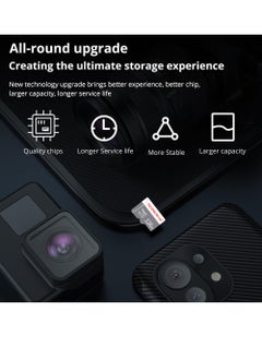 MicroDrive 128GB Ultra MicroSDXC Card, Memory Card A1, U3, C10, V30, 4K, UHS-I speeds up to 100/30MB/s (R/W), MicroSD card for cell phones, camcorders, car recorders, surveillance devices, tablets and more  - Image 2