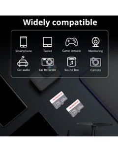 MicroDrive 128GB Ultra MicroSDXC Card, Memory Card A1, U3, C10, V30, 4K, UHS-I speeds up to 100/30MB/s (R/W), MicroSD card for cell phones, camcorders, car recorders, surveillance devices, tablets and more  - Image 3