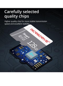 MicroDrive 128GB Ultra MicroSDXC Card, Memory Card A1, U3, C10, V30, 4K, UHS-I speeds up to 100/30MB/s (R/W), MicroSD card for cell phones, camcorders, car recorders, surveillance devices, tablets and more  - Image 5
