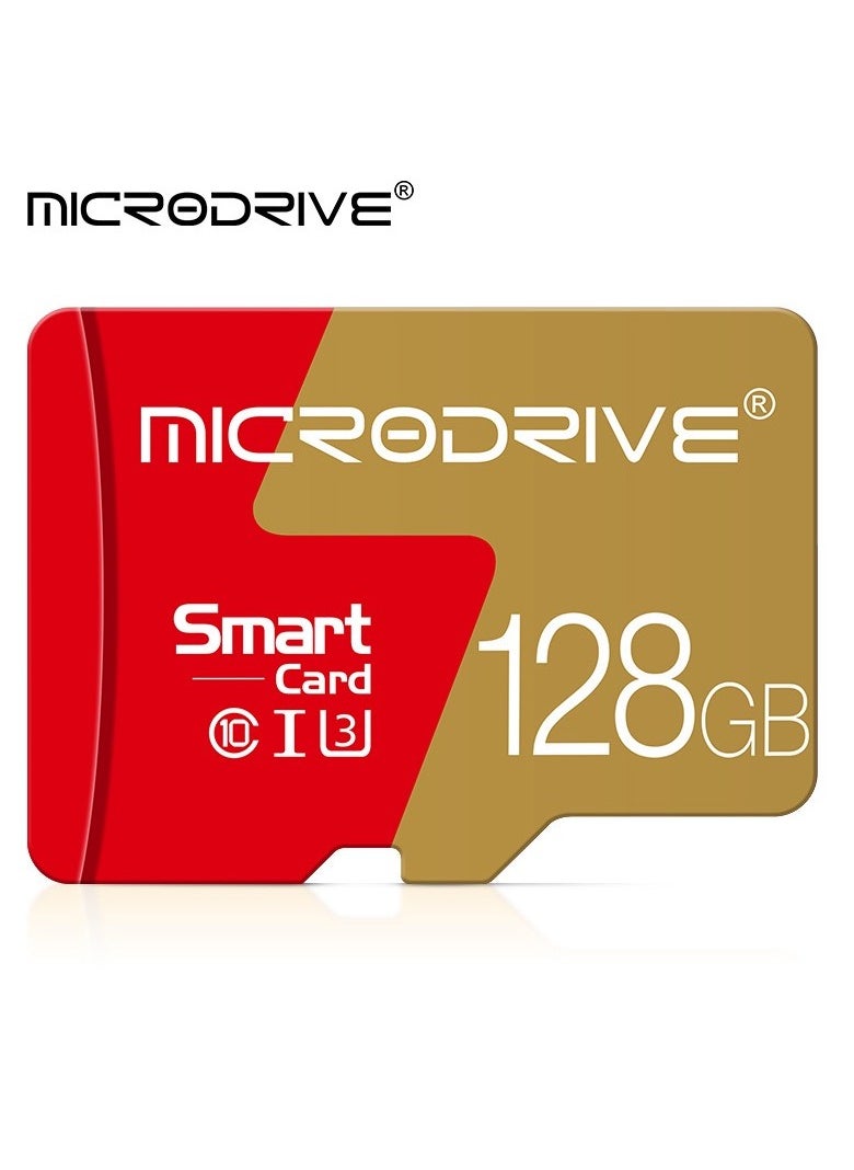 MicroDrive 128GB Ultra MicroSDXC Card, Memory Card A1, U3, C10, V30, 4K, UHS-I speeds up to 100/30MB/s (R/W), MicroSD card for cell phones, camcorders, car recorders, surveillance devices, tablets and more  - Image 1