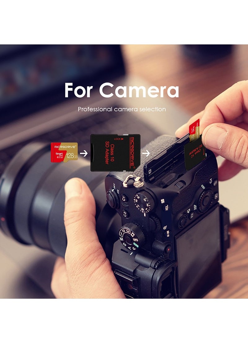 128GB Ultra MicroSDXC Card, Memory Card A1, U3, C10, V30, 4K, UHS-I speeds up to 100/30MB/s (R/W), MicroSD card for cell phones, camcorders, car recorders, surveillance devices, tablets and more