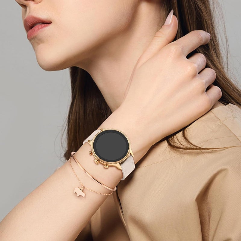 Leather Band for Huawei Watch GT5/GT4 41mm Straps, 18mm Premium Leather Replacement Strap for Huawei GT4 /5 41mm Huawei GT 5 pro 42mm Women Men - Image 4