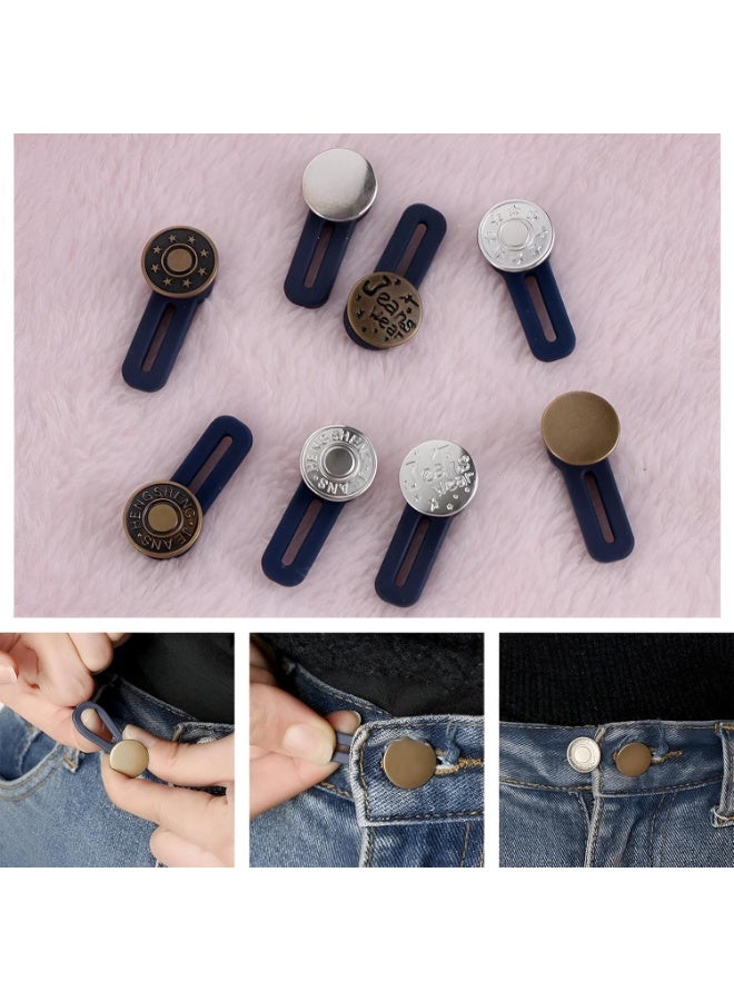 Waist Extender Tool for Pants & Jeans – 6 Flexible & Strong Button Extenders to Easily Adjust Tight Clothing Size – Safe, Practical & Reusable Design – Perfect for Pregnancy, Size Changes and Everyday Comfort - Image 1