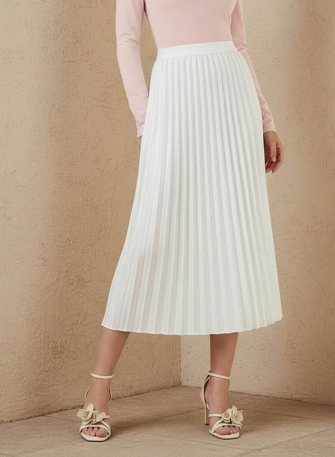 سبلاش فيڤ Midi Skirt with Pleats