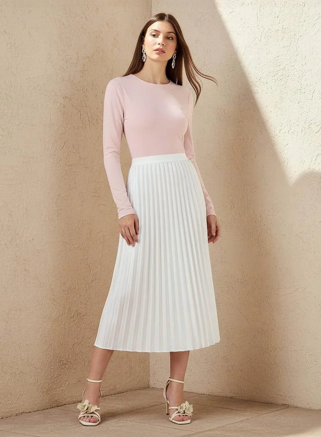 Splash FAV Midi Skirt with Pleats