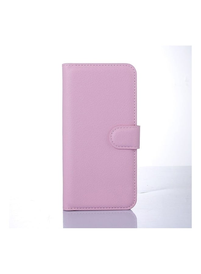 NIBEMINENT Leather Slim Wallet Phone Case With Card Slots For Htc One M9 Pink  - Image 2
