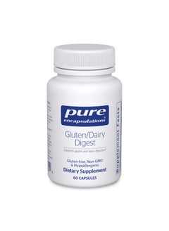 بيور إنكابسيليشن Pure Encapsulations Gluten/Dairy Digest | مزيج فريد من الإنزيمات لدعم الهضم الصحي للغلوتين ومنتجات الألبان* | 60 كبسولة  - Image 1