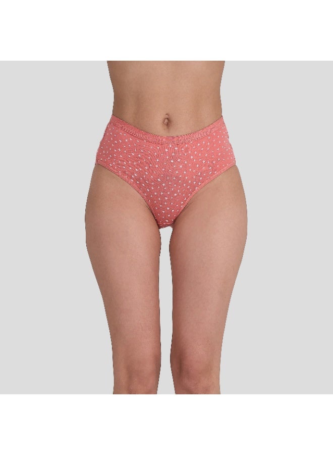 DICE Pack of 6 Style Cotton Midi Brief Panties Underwear for Women - Image 3
