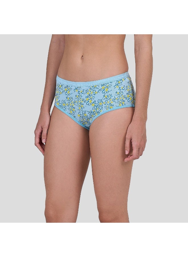 DICE Pack of 6 Style Cotton Midi Brief Panties Underwear for Women - Image 5