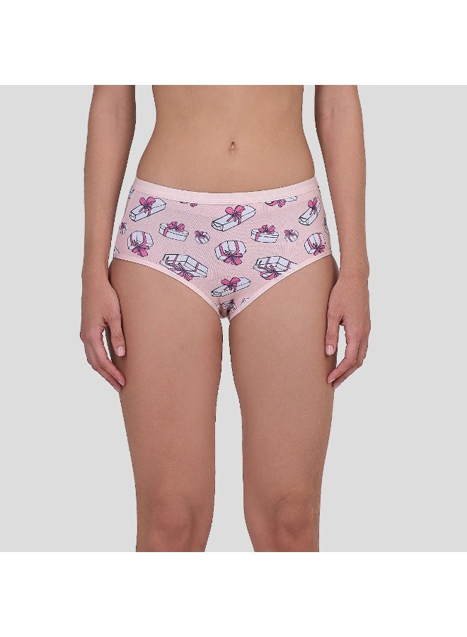 DICE Pack of 6 Style Cotton Midi Brief Panties Underwear for Women - Image 2