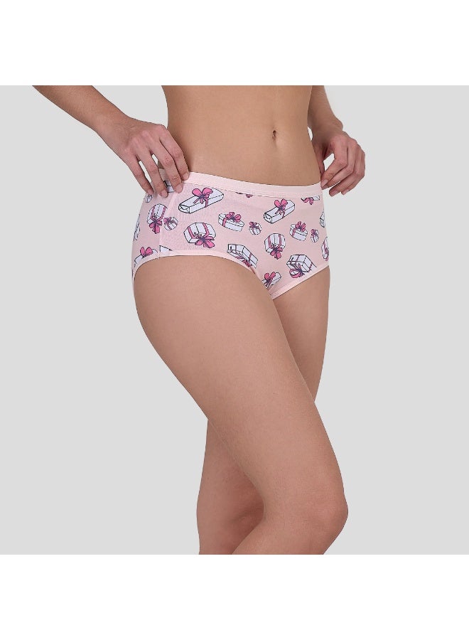 DICE Pack of 6 Style Cotton Midi Brief Panties Underwear for Women - Image 4