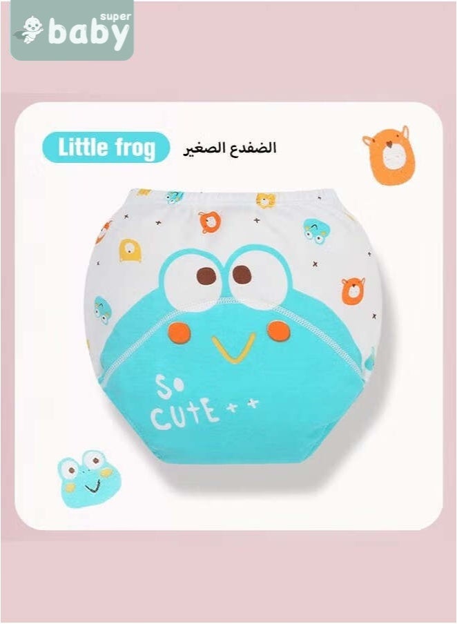 4 Piece Potty Training Underwear, 6 Layers Breathable Cotton Absorbent Trainer Pants for Toddler Baby Boys Girls Waterproof
